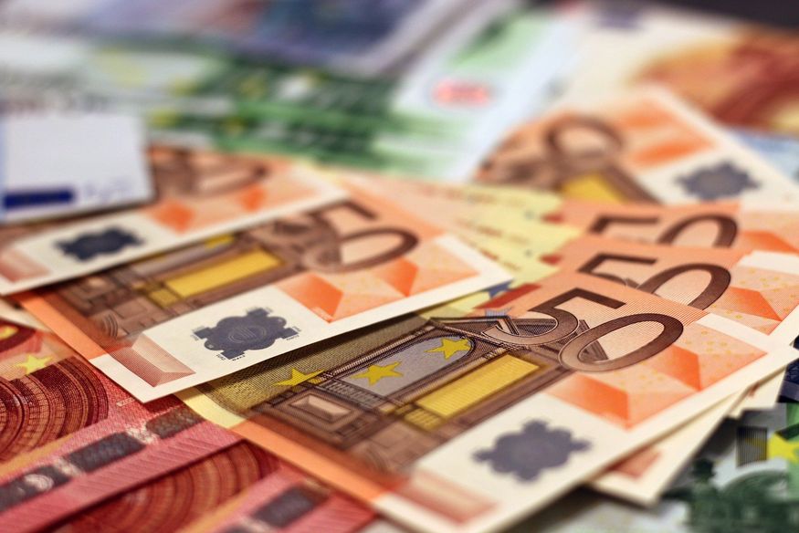 Geld Euros Scheine