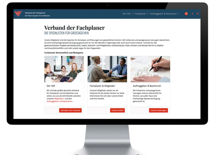 Der VdF hat auf der diesjährigen Mitgliederversammlung in Frankfurt seine neue Webseite präsentiert